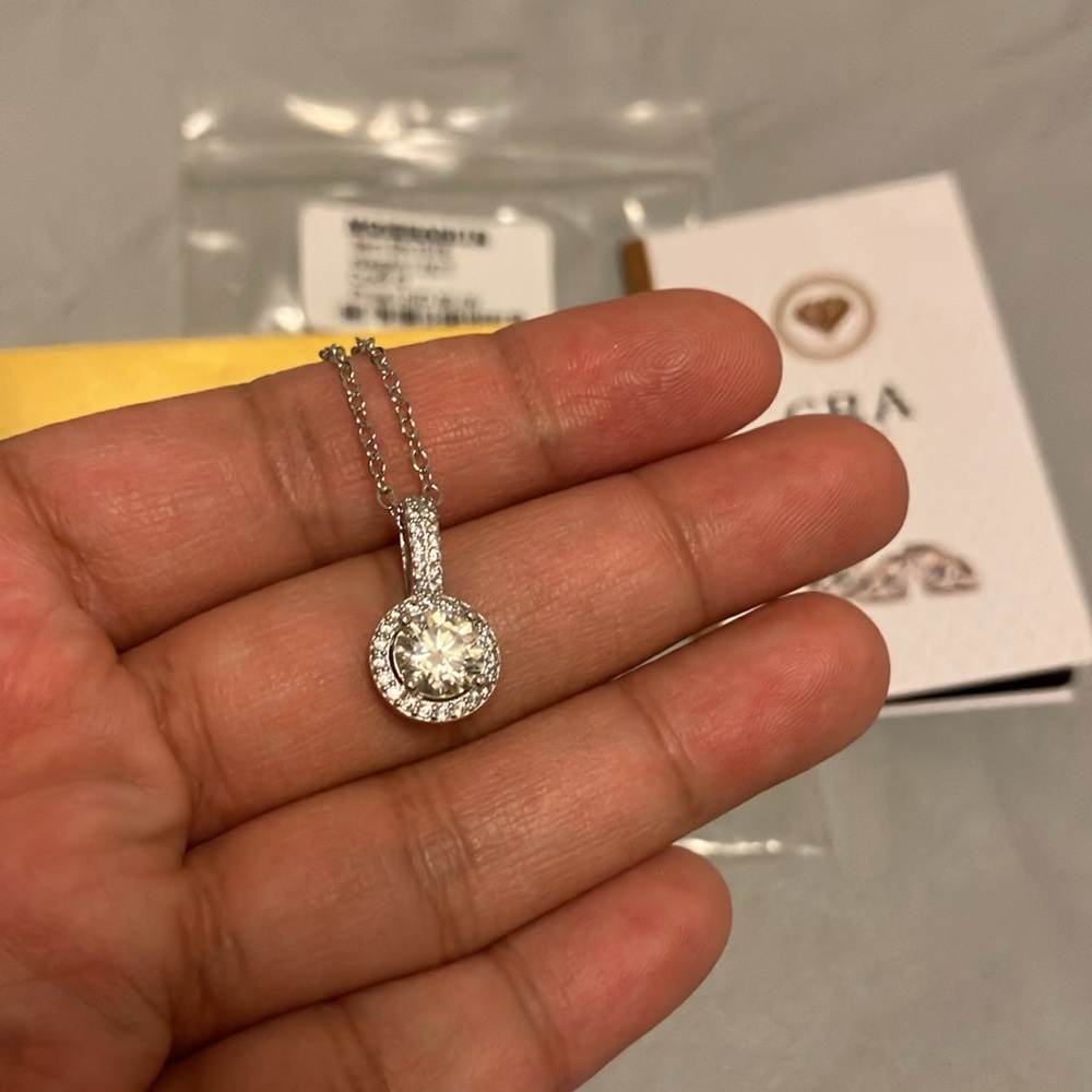 Moissanite necklace